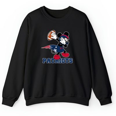 Mickey Mouse X Dabbing Dance X New England Patriots Team X Nfl X American Football Unisex Sweatshirt TBS1379