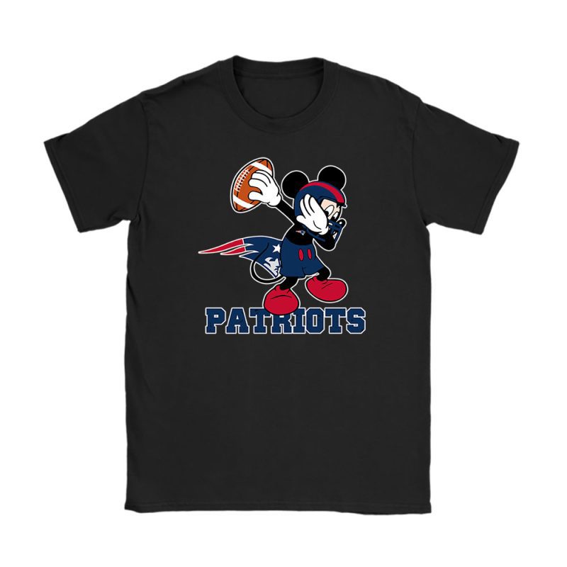Mickey Mouse X Dabbing Dance X New England Patriots Team X Nfl X American Football Unisex T-Shirt TBT1379