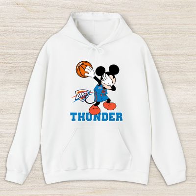 Mickey Mouse X Dabbing Dance X Oklahoma City Thunder Team X Nba X Basketball Unisex Pullover Hoodie TBH1374