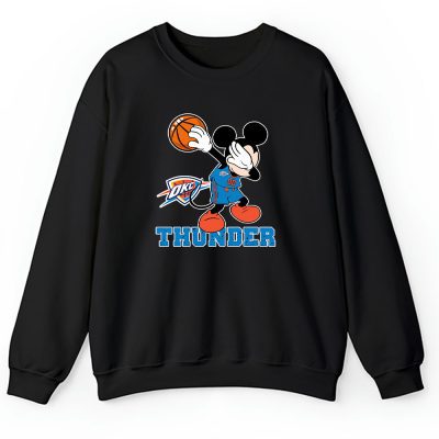 Mickey Mouse X Dabbing Dance X Oklahoma City Thunder Team X Nba X Basketball Unisex Sweatshirt TBS1374