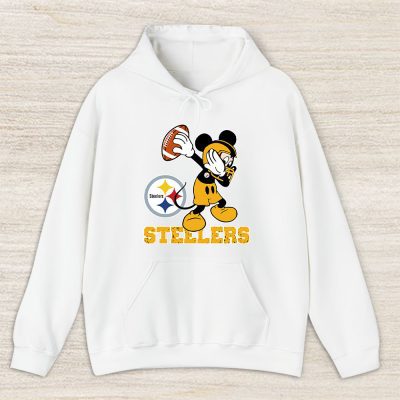 Mickey Mouse X Dabbing Dance X Pittsburgh Steelers Team X Nfl X American Football Unisex Pullover Hoodie TBH1380