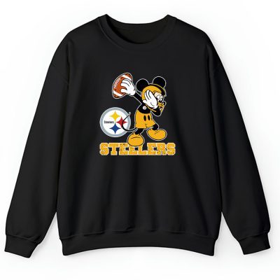 Mickey Mouse X Dabbing Dance X Pittsburgh Steelers Team X Nfl X American Football Unisex Sweatshirt TBS1380