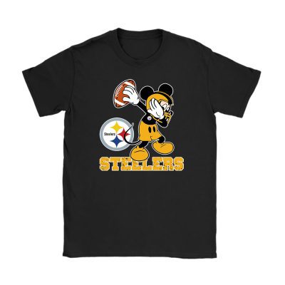 Mickey Mouse X Dabbing Dance X Pittsburgh Steelers Team X Nfl X American Football Unisex T-Shirt TBT1380