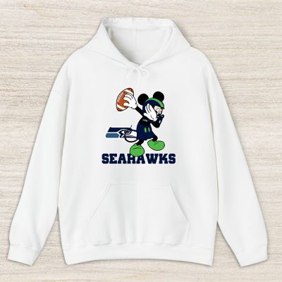 Mickey Mouse X Dabbing Dance X Seattle Seahawks Team X Nfl X American Football Unisex Pullover Hoodie TBH1366