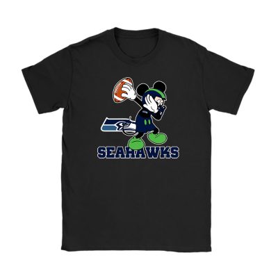 Mickey Mouse X Dabbing Dance X Seattle Seahawks Team X Nfl X American Football Unisex T-Shirt TBT1366