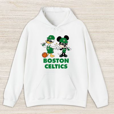 Mickey Mouse X Donald Duck X Boston Celtics Team X Nba X Basketball Unisex Pullover Hoodie TBH1331