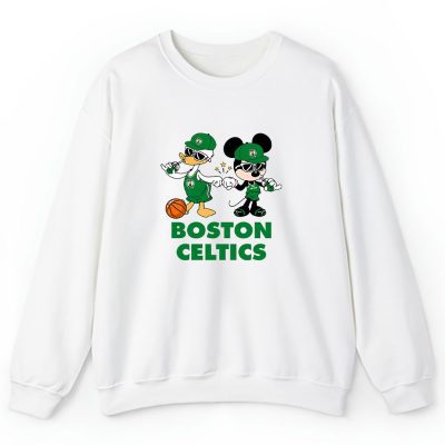 Mickey Mouse X Donald Duck X Boston Celtics Team X Nba X Basketball Unisex Sweatshirt TBS1331