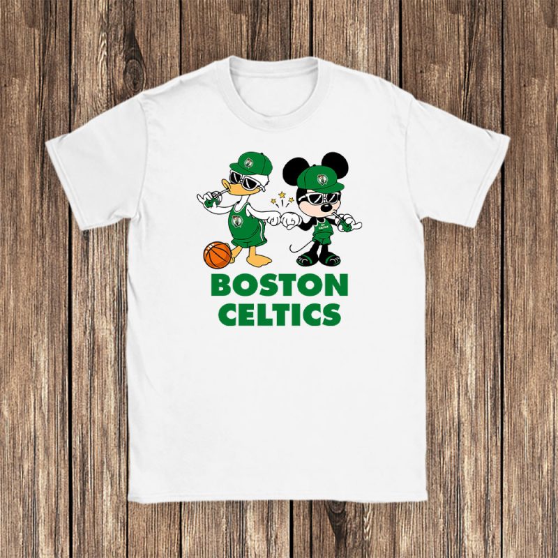 Mickey Mouse X Donald Duck X Boston Celtics Team X Nba X Basketball Unisex T-Shirt TBT1331