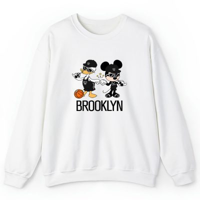 Mickey Mouse X Donald Duck X Brooklyn Nets Team X Nba X Basketball Unisex Sweatshirt TBS1337