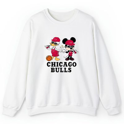 Mickey Mouse X Donald Duck X Chicago Bulls Team X Nba X Basketball Unisex Sweatshirt TBS1330