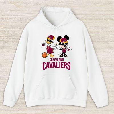 Mickey Mouse X Donald Duck X Cleveland Cavaliers Team X Nba X Basketball Unisex Pullover Hoodie TBH1329