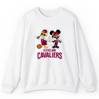 Mickey Mouse X Donald Duck X Cleveland Cavaliers Team X Nba X Basketball Unisex Sweatshirt TBS1329