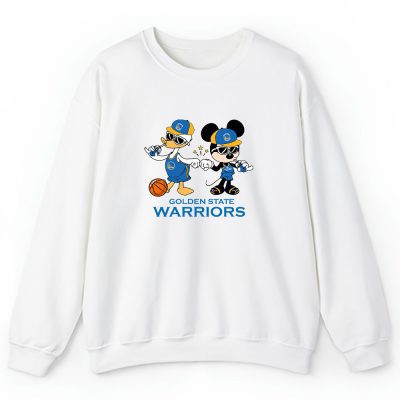 Mickey Mouse X Donald Duck X Golden State Warriors Team X Nba X Basketball Unisex Sweatshirt TBS1327