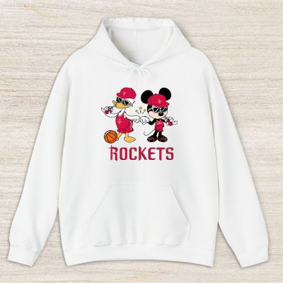 Mickey Mouse X Donald Duck X Houston Rockets Team X Nba X Basketball Unisex Pullover Hoodie TBH1333