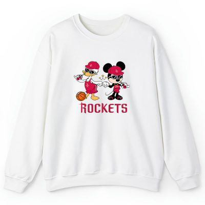 Mickey Mouse X Donald Duck X Houston Rockets Team X Nba X Basketball Unisex Sweatshirt TBS1333