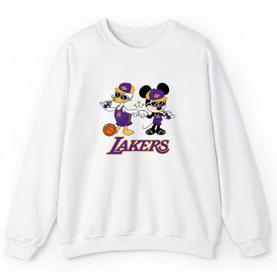 Mickey Mouse X Donald Duck X Los Angeles Lakers Team X Nba X Basketball Unisex Sweatshirt TBS1328