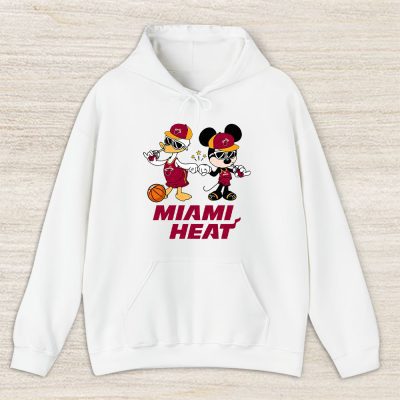 Mickey Mouse X Donald Duck X Miami Heat Team X Nba X Basketball Unisex Pullover Hoodie TBH1332