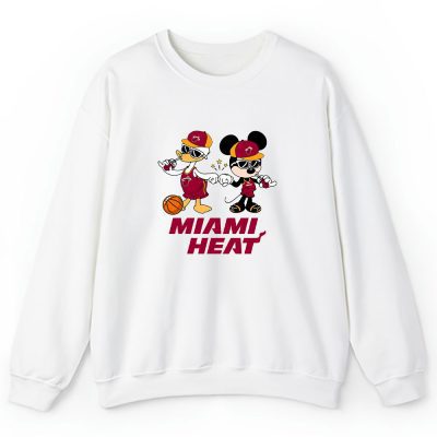 Mickey Mouse X Donald Duck X Miami Heat Team X Nba X Basketball Unisex Sweatshirt TBS1332