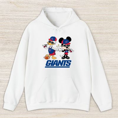 Mickey Mouse X Donald Duck X New York Giants Team X Nfl X American Football Unisex Pullover Hoodie TBH1342