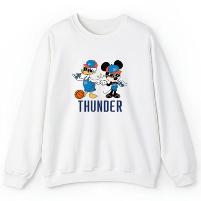 Mickey Mouse X Donald Duck X Oklahoma City Thunder Team X Nba X Basketball Unisex Sweatshirt TBS1334