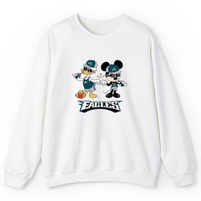 Mickey Mouse X Donald Duck X Philadelphia Eagles Team X Nfl X American Football Unisex Sweatshirt TBS1344