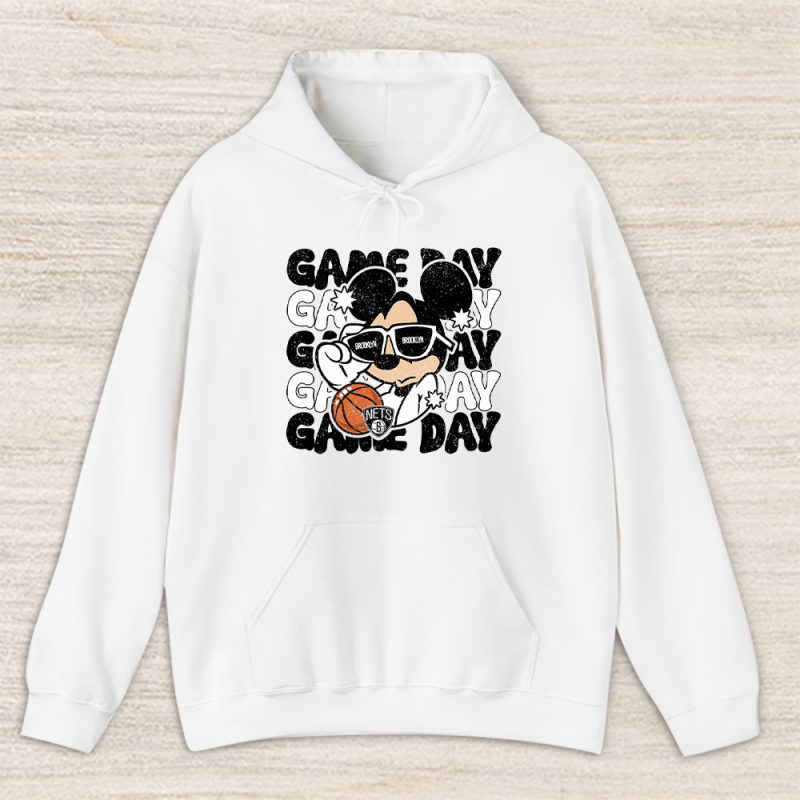 Mickey Mouse X Game Day X Brooklyn Nets Team Unisex Hoodie TBH1447