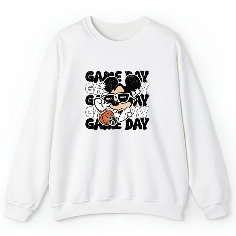 Mickey Mouse X Game Day X Brooklyn Nets Team Unisex Sweatshirt TBS1447