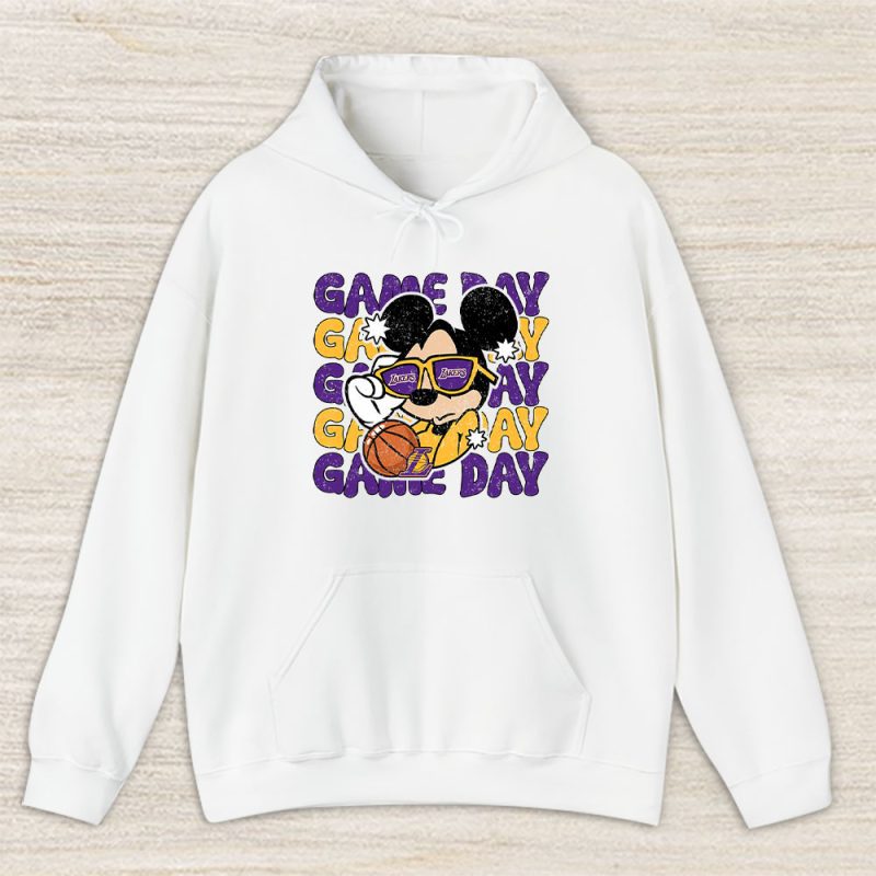 Mickey Mouse X Game Day X Los Angeles Lakers Team Unisex Hoodie TBH1438