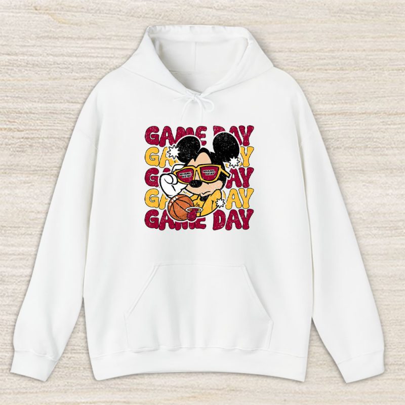 Mickey Mouse X Game Day X Miami Heat Team Unisex Hoodie TBH1442