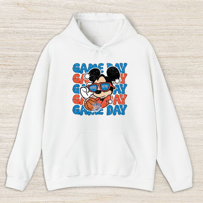 Mickey Mouse X Game Day X Oklahoma City Thunder Team Unisex Hoodie TBH1444