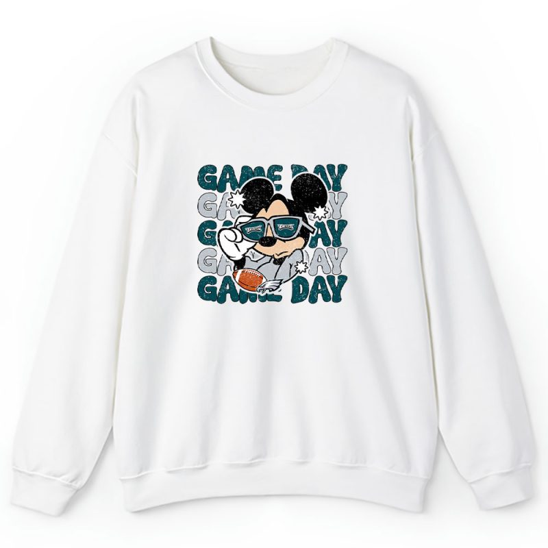 Mickey Mouse X Game Day X Philadelphia Eagles Team Unisex Sweatshirt TBS1454