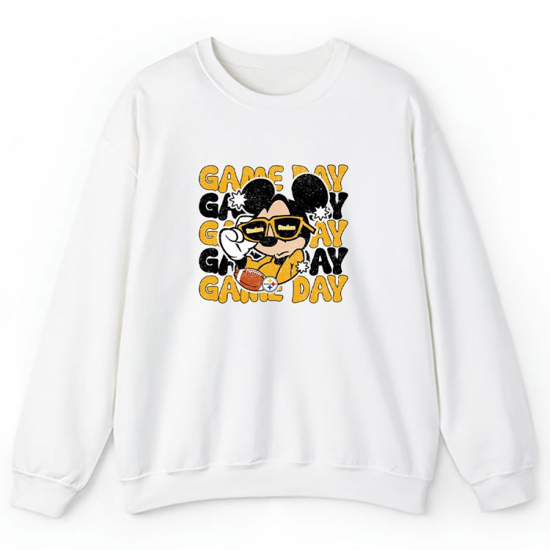 Mickey Mouse X Game Day X Pittsburgh Steelers Team Unisex Sweatshirt TBS1450