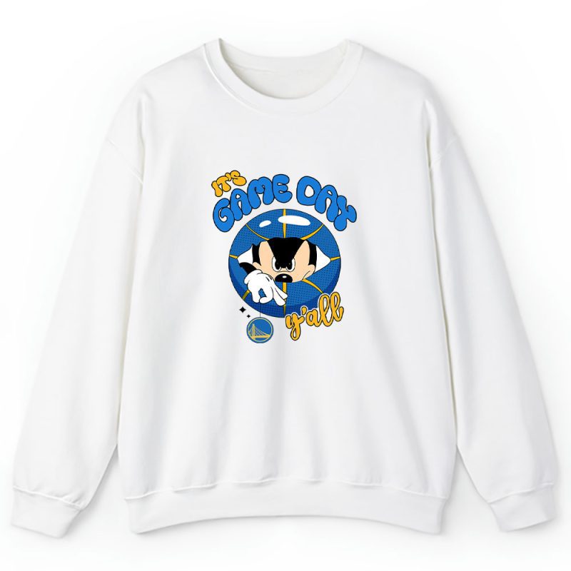 Mickey Mouse X Its Game Day Yall X Golden State Warriors Team Unisex Sweatshirt TBS1457