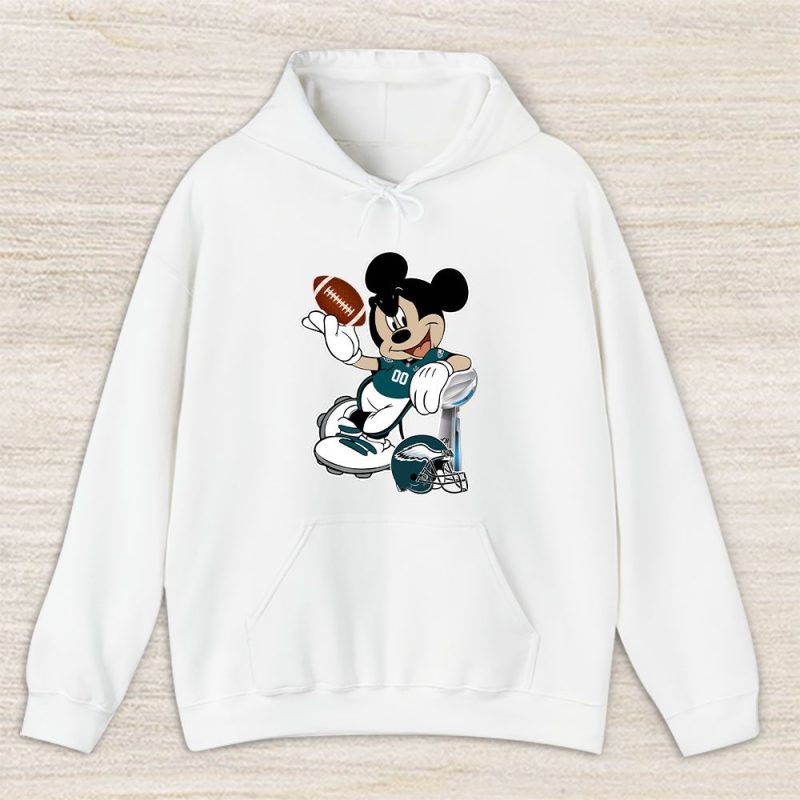 Mickey Mouse x Philadelphia Eagles Team x NFL x American Football Pullover Hoodie For Fan TBH1169