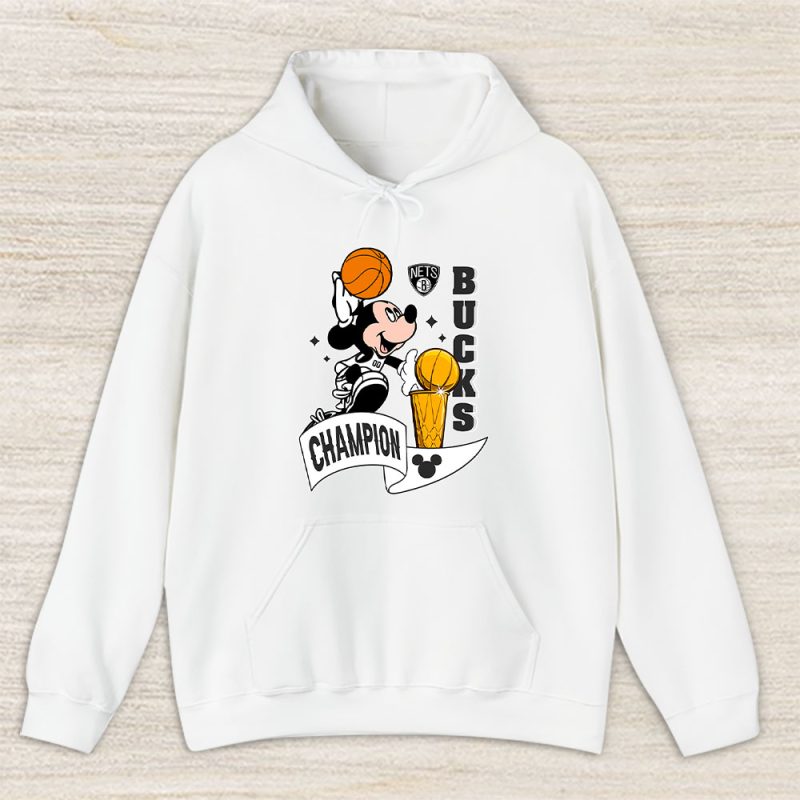 Mickey X Champion Cup X Customized X Brooklyn Nets Team Unisex Hoodie TBH1506