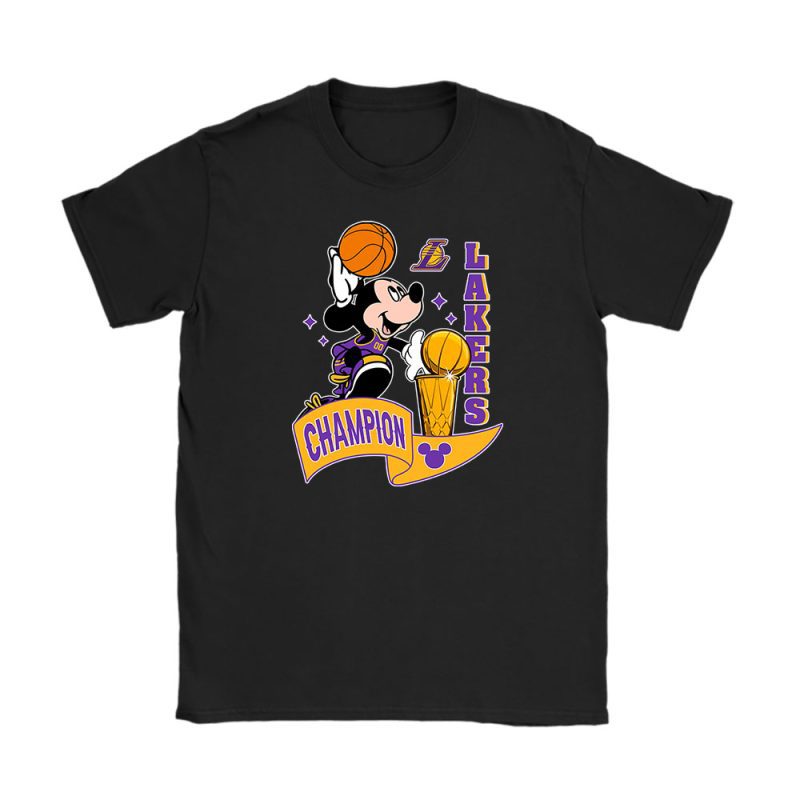 Mickey X Champion Cup X Customized X Los Angeles Lakers Team Unisex T-Shirt TBT1498