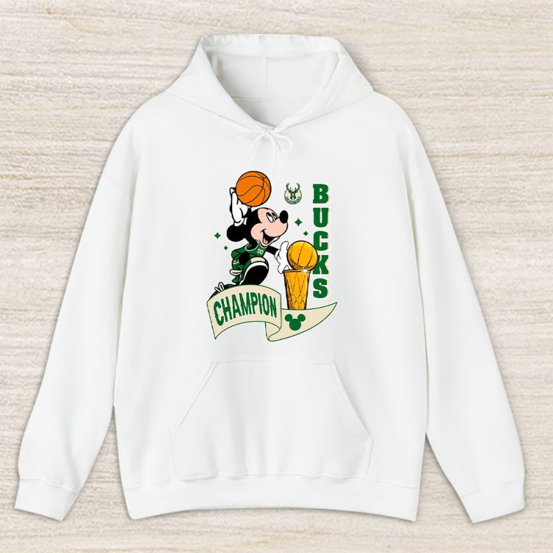 Mickey X Champion Cup X Customized X Milwaukee Bucks Team Unisex Hoodie TBH1504