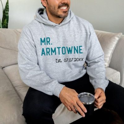 Mr. Last Name Est. Date Customized Unisex Hoodie JSH1484