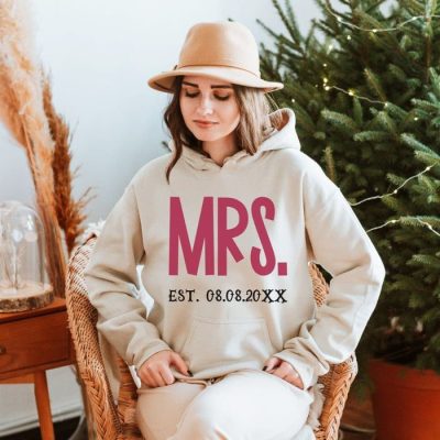 Mrs. Est. Date Customized Unisex Hoodie JSH1460