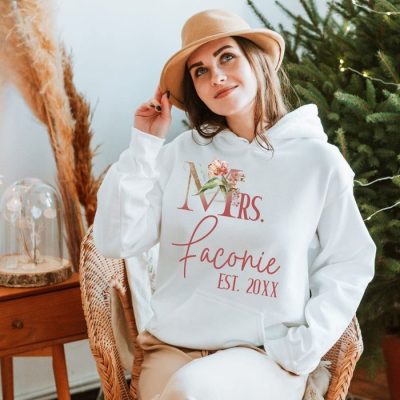 Mrs. Floral Customized Unisex Hoodie JSH1487