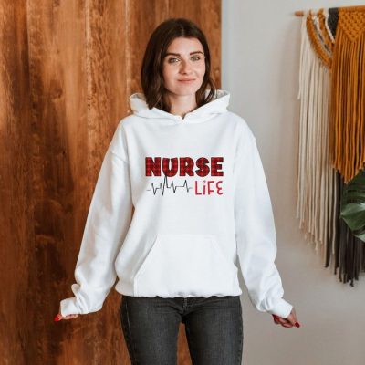 Nurse Life Buffalo Plaid Unisex Hoodie JSH1141