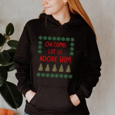Let Us Adore Him Snowflakes Unisex Hoodie JSH1133