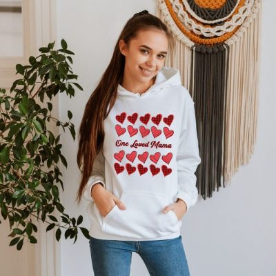 One Loved Mama Heart Collage Unisex Hoodie JSH1061