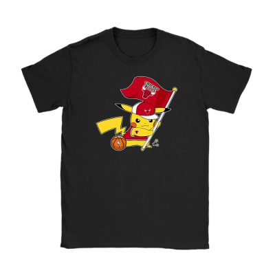 Pikachu X Flag Team X Chicago Bulls Team X Nba X Basketball Unisex T-Shirt TBT1400