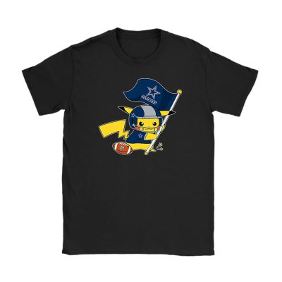 Pikachu X Flag Team X Dallas Cowboys Team X Nfl X American Football Unisex T-Shirt TBT1406