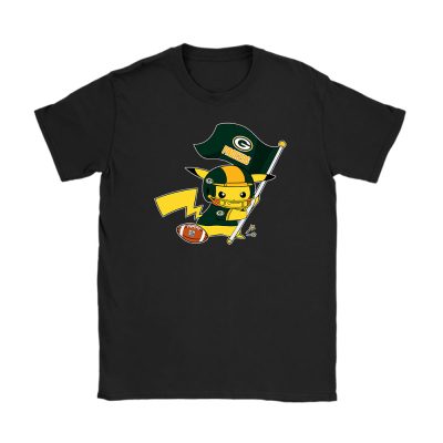 Pikachu X Flag Team X Green Bay Packers Team X Nfl X American Football Unisex T-Shirt TBT1408