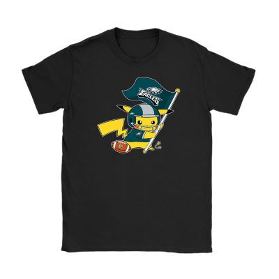 Pikachu X Flag Team X Philadelphia Eagles Team X Nfl X American Football Unisex T-Shirt TBT1414