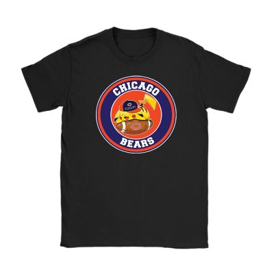 Pikachu X Sleeping X Chicago Bears Team X Nfl X American Football Unisex T-Shirt TBT1433