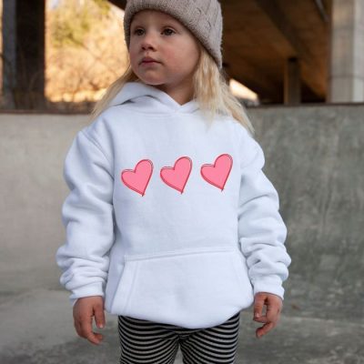 Pink Heart Trio Unisex Hoodie JSH1063