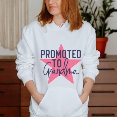 Promoted To Grandma Star Unisex Hoodie JSH1442